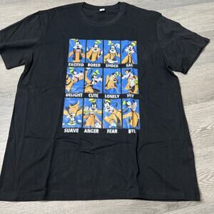 Disney Goofy Grid Expressions short sleeve graphic t-shirt XL